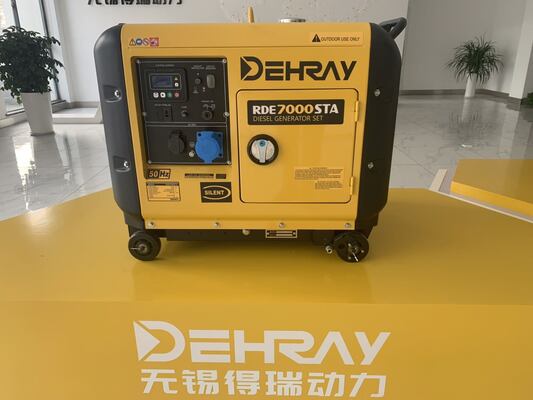 Air Cooled Portable Diesel Generator 5KW Customized Diesel Backup Generator