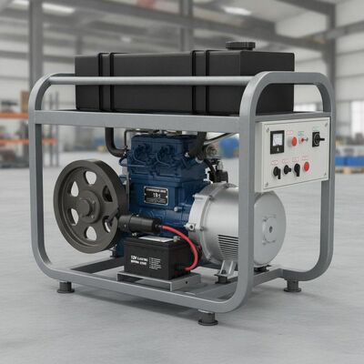 Compression ratio 19 1 Open Frame Generator featuring 12V Electric Start optimized for long term power in industrial applications