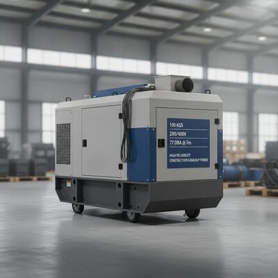 100 KGS 230 400V Industrial Generator Noise Level 77 DBA 7m High Reliability Suitable for Construction and Backup Power
