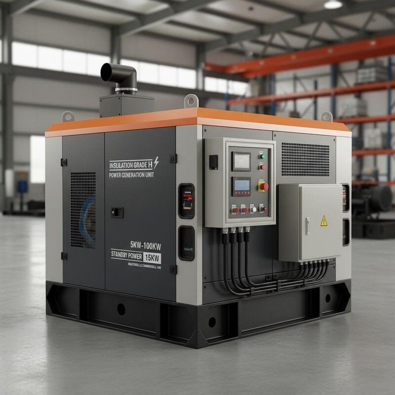 Insulation grade H 5KW 100KW power generation units featuring standby power 15 Kw suitable for industrial and commercial