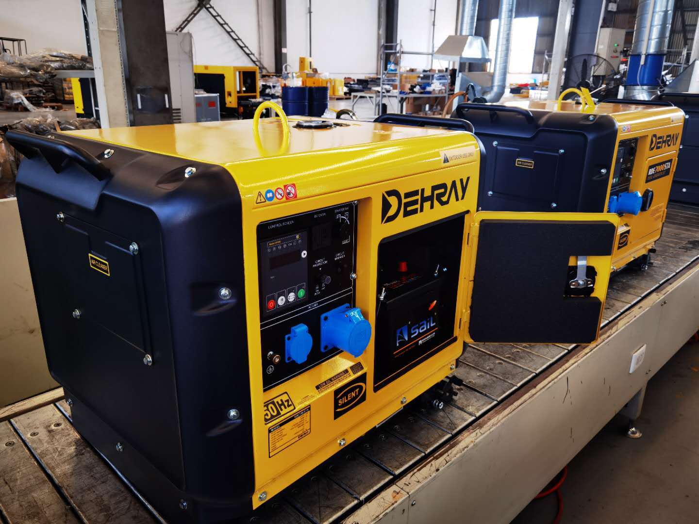 Emergency  Portable Diesel Powered Generator Construction Sites Three Phase Generator