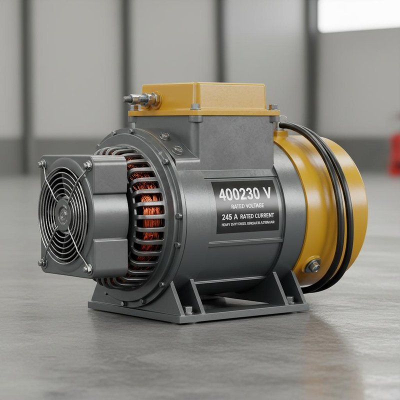 400230 V Rated Voltage Diesel Generator Heavy Duty Alternator with 245 A Rated Current Providing Stable Electricity
