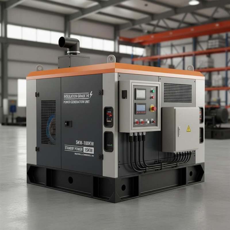 Insulation grade H 5KW 100KW power generation units featuring standby power 15 Kw suitable for industrial and commercial