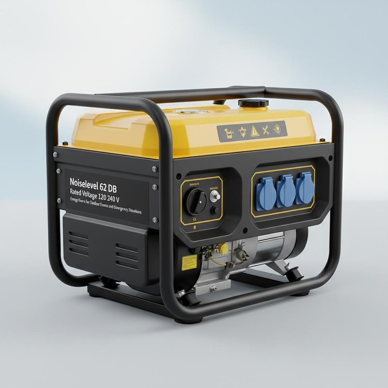 Noiselevel 62 DB Small Petrol Generator Rated Voltage 120 240 V Energy Source for Outdoor Events and Emergency Situations
