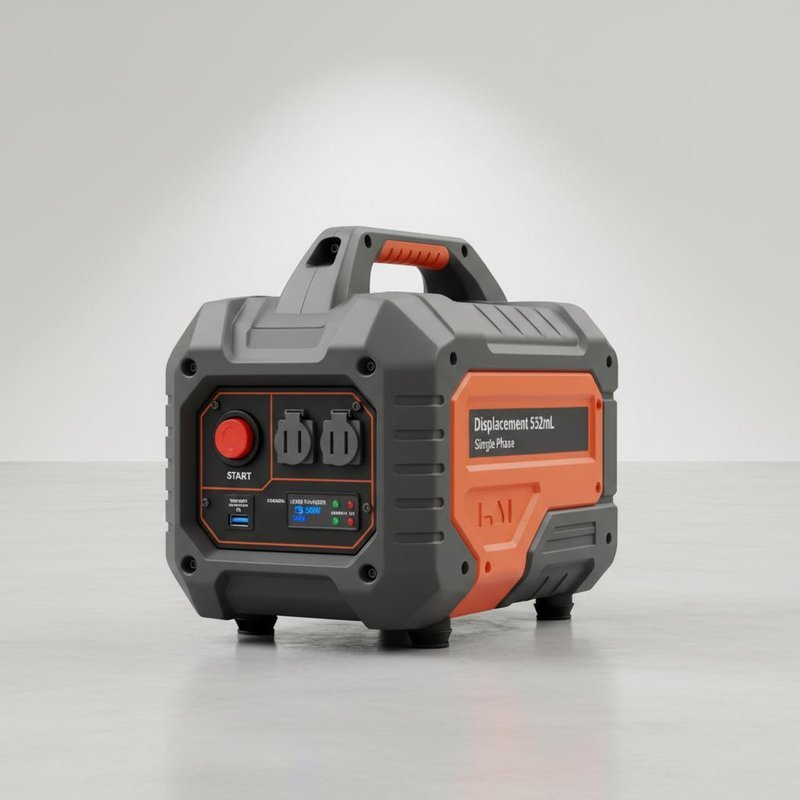 Displacement 532mL Single Phase Inverter Generator Set Featuring USB Charger DC5V1A Energy Source for Emergency Backup