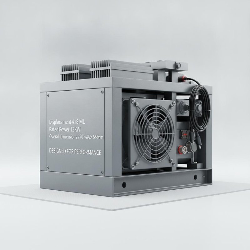 Displacement 418 ML Rated Power 12KW Industrial Equipment Unit Overall Dimensions 720×492×655mm Designed for Performance